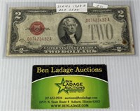 Series 1928D $2 Bill Red Seal