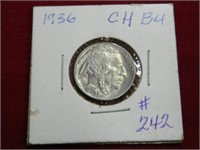 1936 Buffalo Nickel - CH-BU
