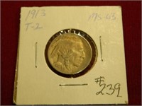 1913Ty II Buffalo Nickel - MS63