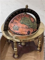 MUSICAL GLOBE WITH BRASS STAND