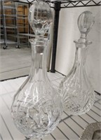 CRYSTAL AND GLASS DECANTERS
