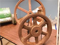 PR WROUGHT IRON PULLEY WHEELS