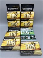 (9) Hi8 Video Cassette Tapes - New Unopened