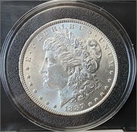 1887 Morgan Silver Dollar (MS63)
