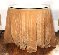 Round Wooden Occasional Table with