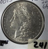 1881S Morgan Silver Dollar