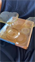 Yellow dish lot