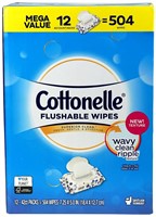 Cottonelle Flushable Cloths  8lb 504ct