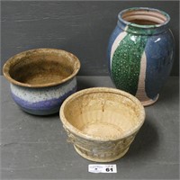 Pottery Planters & Vase