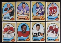 1970 Topps Football, 8 cards incl Bart Starr #30