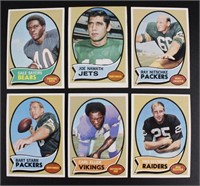 1970 Topps Football , 6 cards incl Gale Sayers