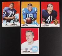 1969 Topps Football, 4 cards, Bryon Piccolo #26,