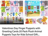 MSRP $18 Valentines Cards & Finger Puppets