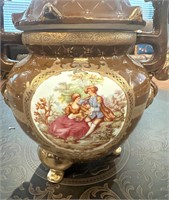 Limoge Porcelain Covered Vase