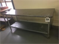 Stainless Steel Table 33"T 6'L 30"W