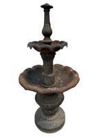 LARGE CAST IRON 2 TIER FOUNTAIN