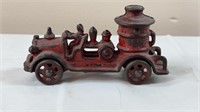 Antique cast iron toy fire pumper truck