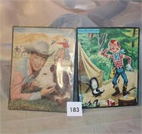 VINTAGE ROY ROGERS & HOWDY DOODY PICTURE PUZZLES