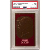 1965 Topps Embossed Willie Mays Psa 6