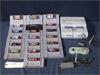 Super Nintendo Video Game Console w/ 19 Games