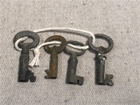 Four Vintage Keys