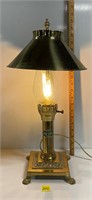 Vtg Brass Orient Express Table Lamp Istanbul WORKS