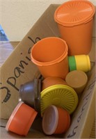 Lot of VTG 1970s Tupperware Orange Yellow Green