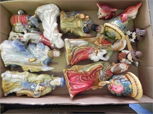 Lot of Nativity Figurines, Etc.