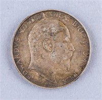 1902 United Kingdom Half Crown Coin Edward VII
