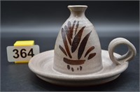 Hand crafter pottery candle holder