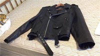 Leather motorcycle jacket XXL