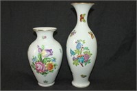 Two Herend Porcelain Vases,