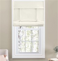 LIGHT FILTERING COTTAGE ROMAN SHADE 27 X 64 IN