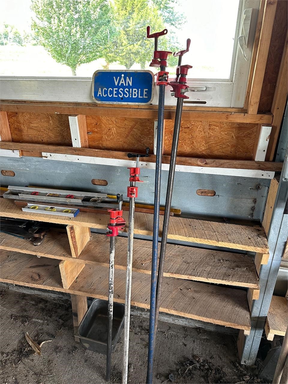 4 Pipe Clamps Nice Condition