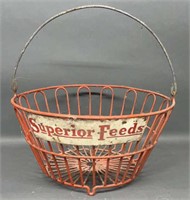 Superior Feeds Metal Egg Basket