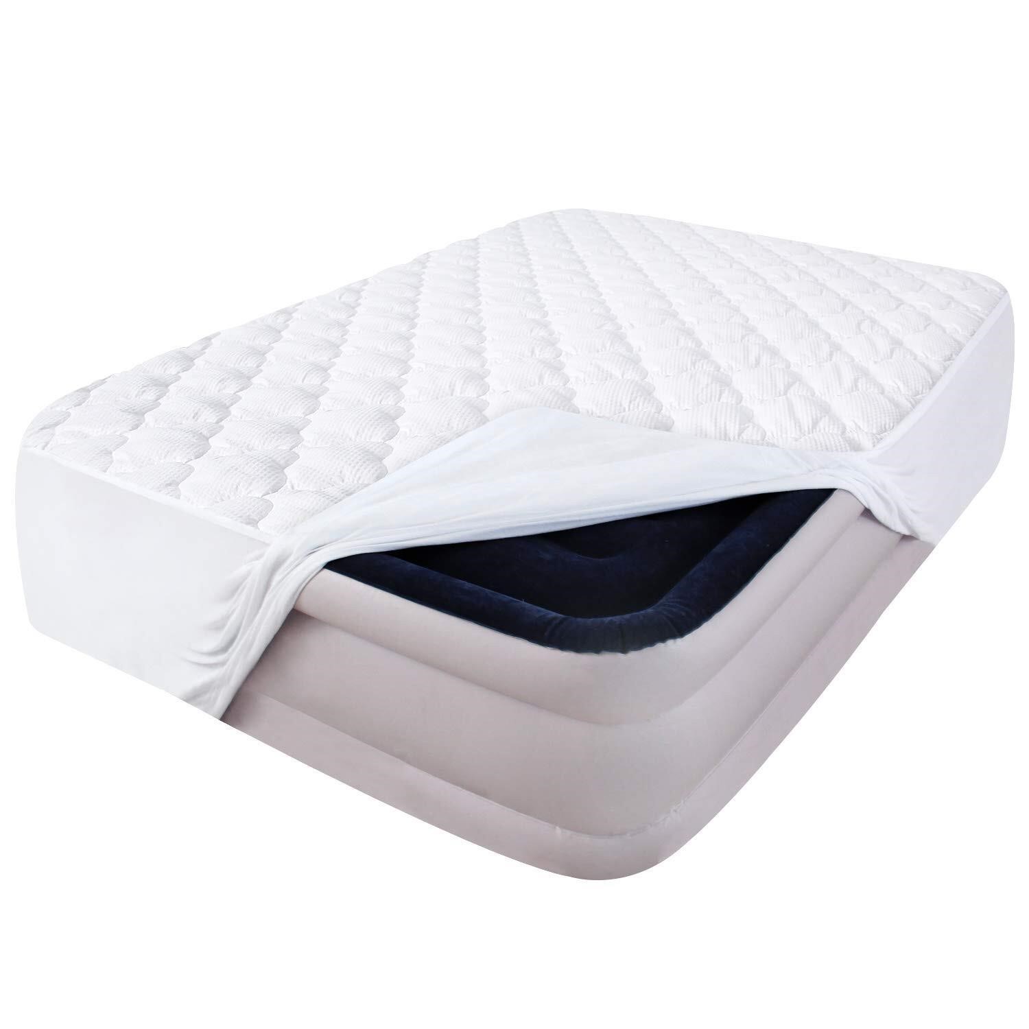 Queen Mattress Pad Thick Quilted Mattress Topper A