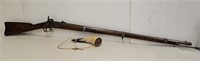 1861 Springfield Civil War Musket  w/Powder Horn
