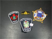 Police patches.