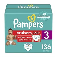 Pampers Cruisers Baby Diapers Size 3 136 Count