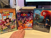3 Disney/Pixar Movie DVD's