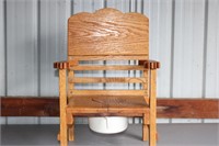 20 IN H X 13 IN W - WOOD POTTY CHAIR