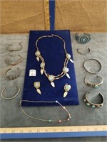 STERLING & TURQUOISE JEWELRY