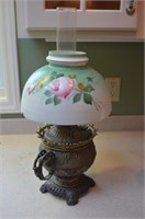 Hand Painted Royal Oil Lamp