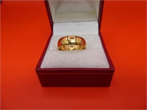 Gold Plated Band Size 7