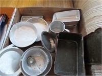 Vintage Lunch box & Kids Metal Baking Pans