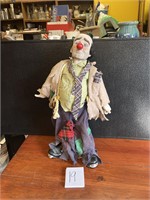 Clyde the hobo clown porcelain doll