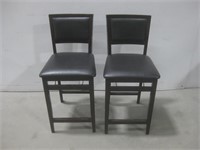 Two 36.5"x 16.5"x 17" Folding Chairs See Info
