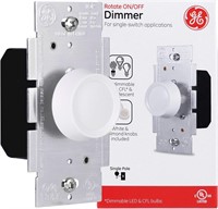 GE Single Pole Rotating Dimmer Switch