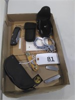 Knives, Handcuffs, Misc.