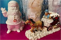 11 - 2 PIECES CHRISTMAS FIGURINES (H36)